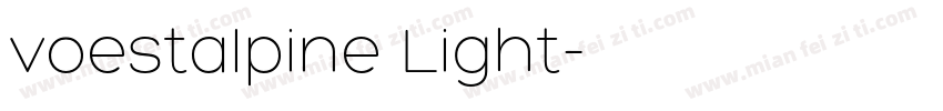 voestalpine Light字体转换